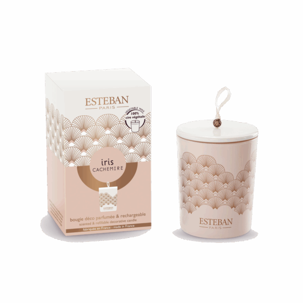 Bougie décorative Iris Cachemire