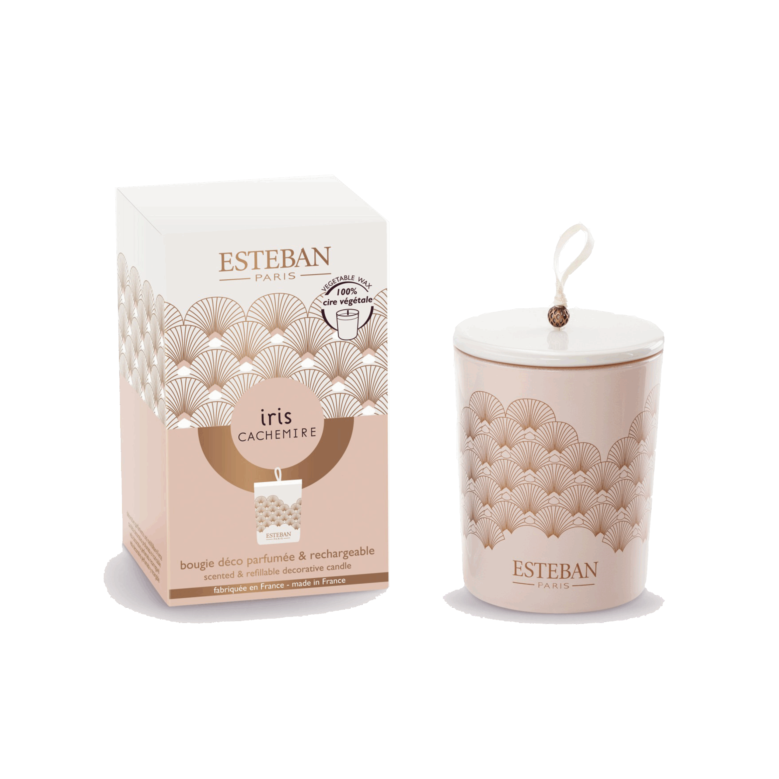 Bougie décorative Iris Cachemire